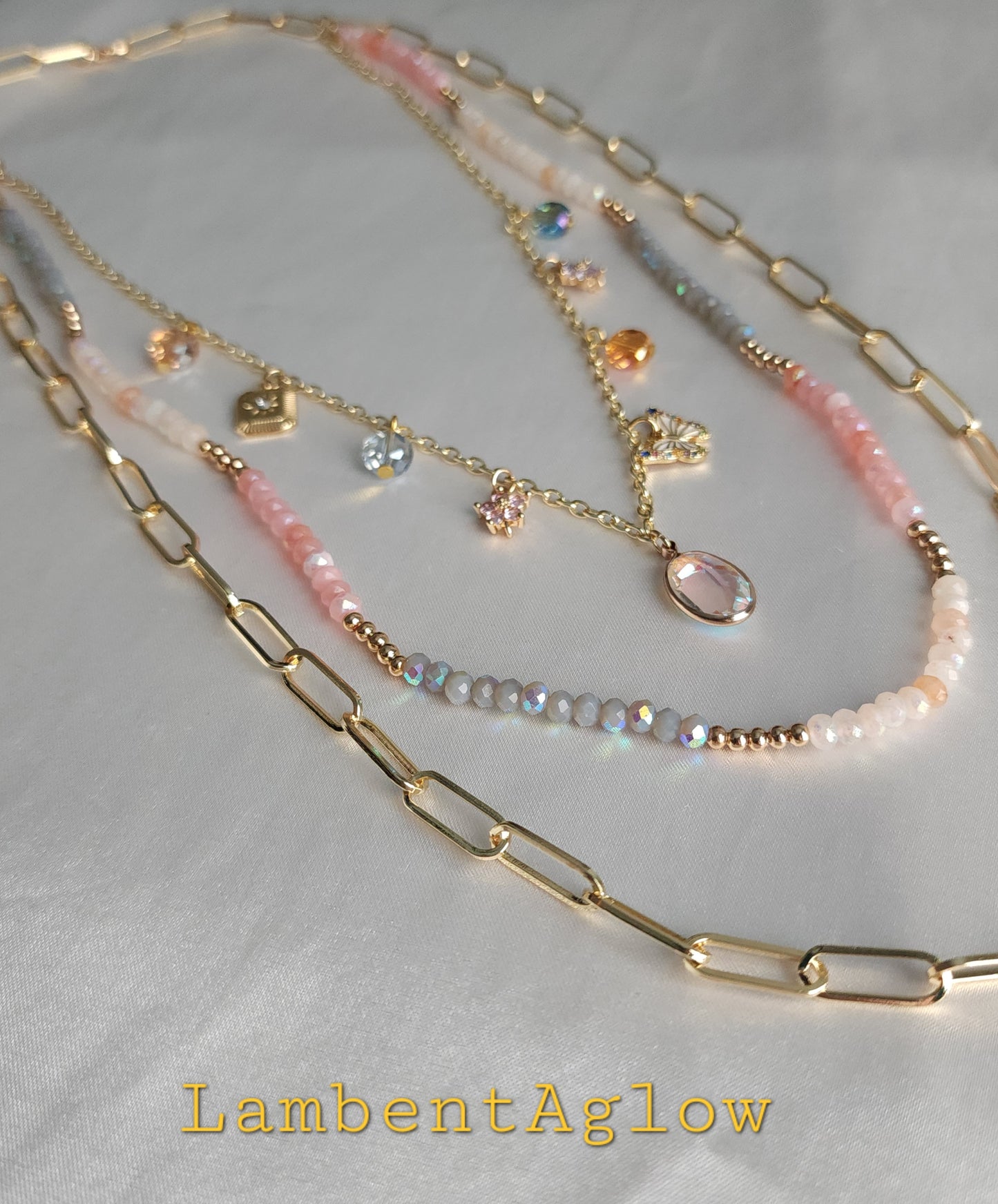 Opaline Mirage Charm Necklace