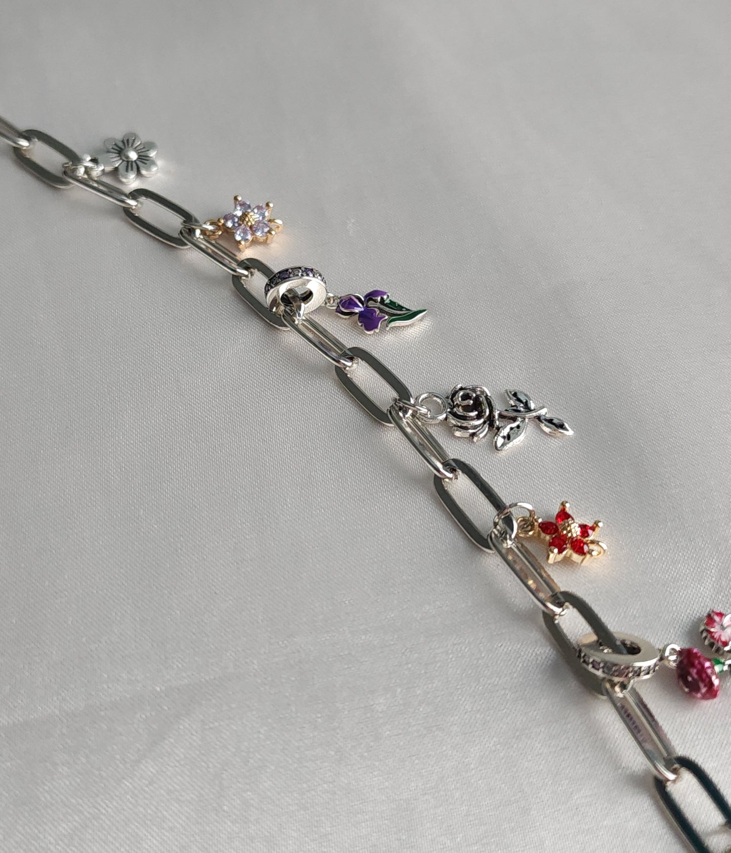Floral Garden Charm Necklace
