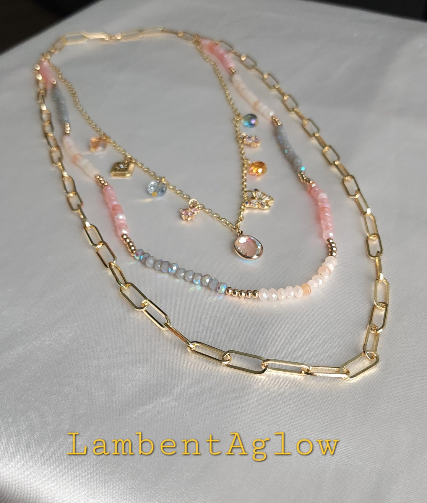 Opaline Mirage Charm Necklace