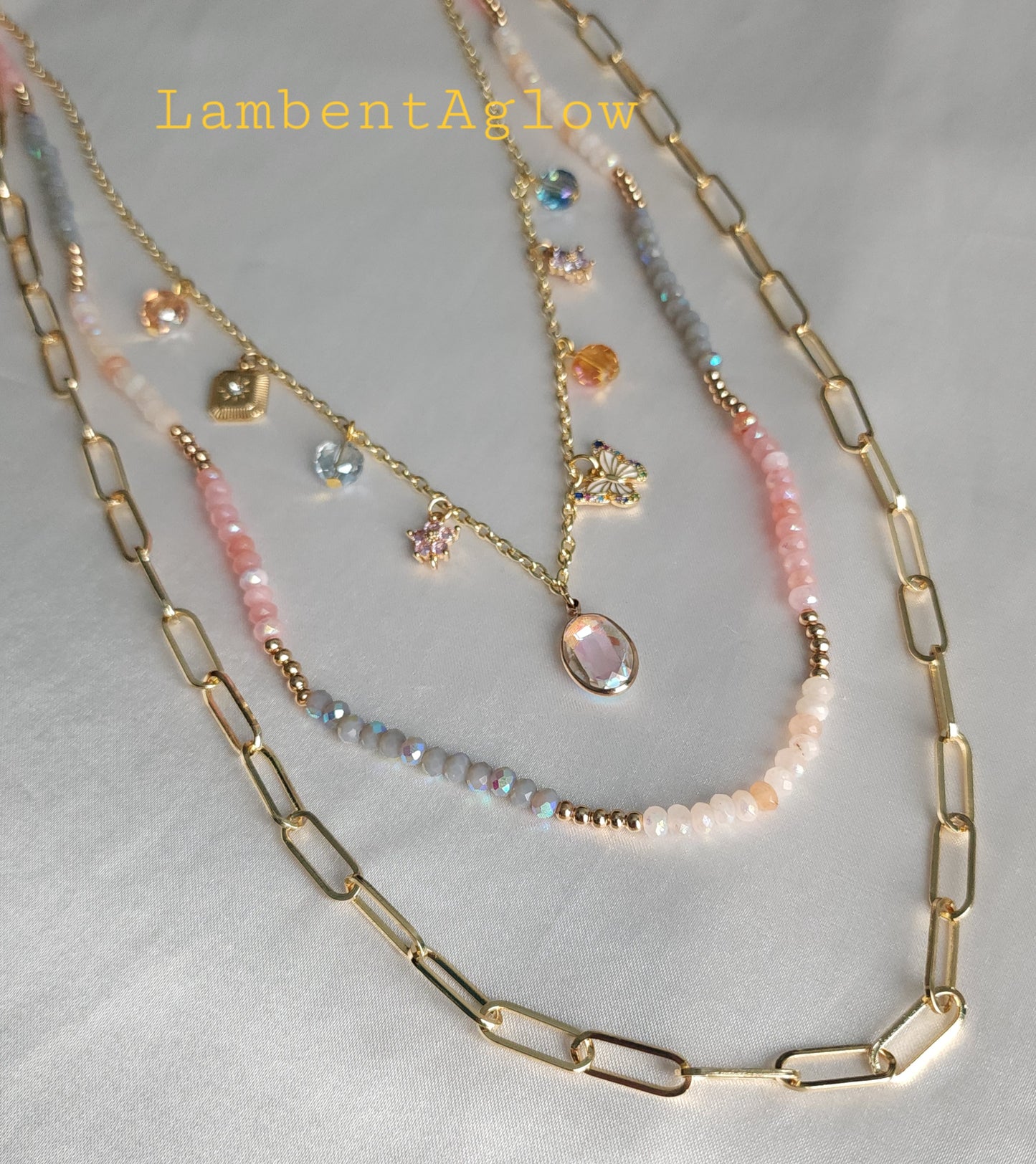 Opaline Mirage Charm Necklace