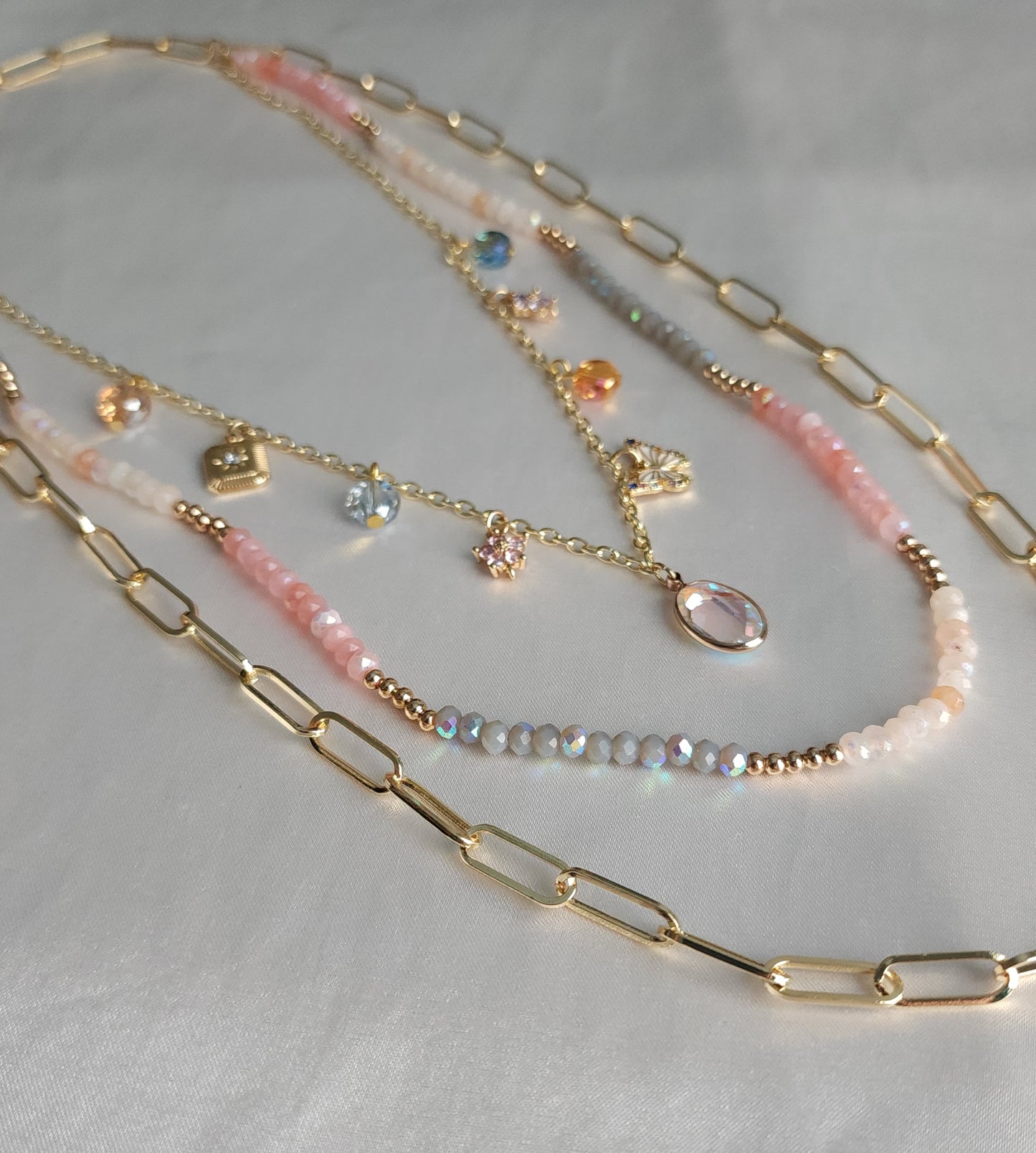 Opaline Mirage Charm Necklace