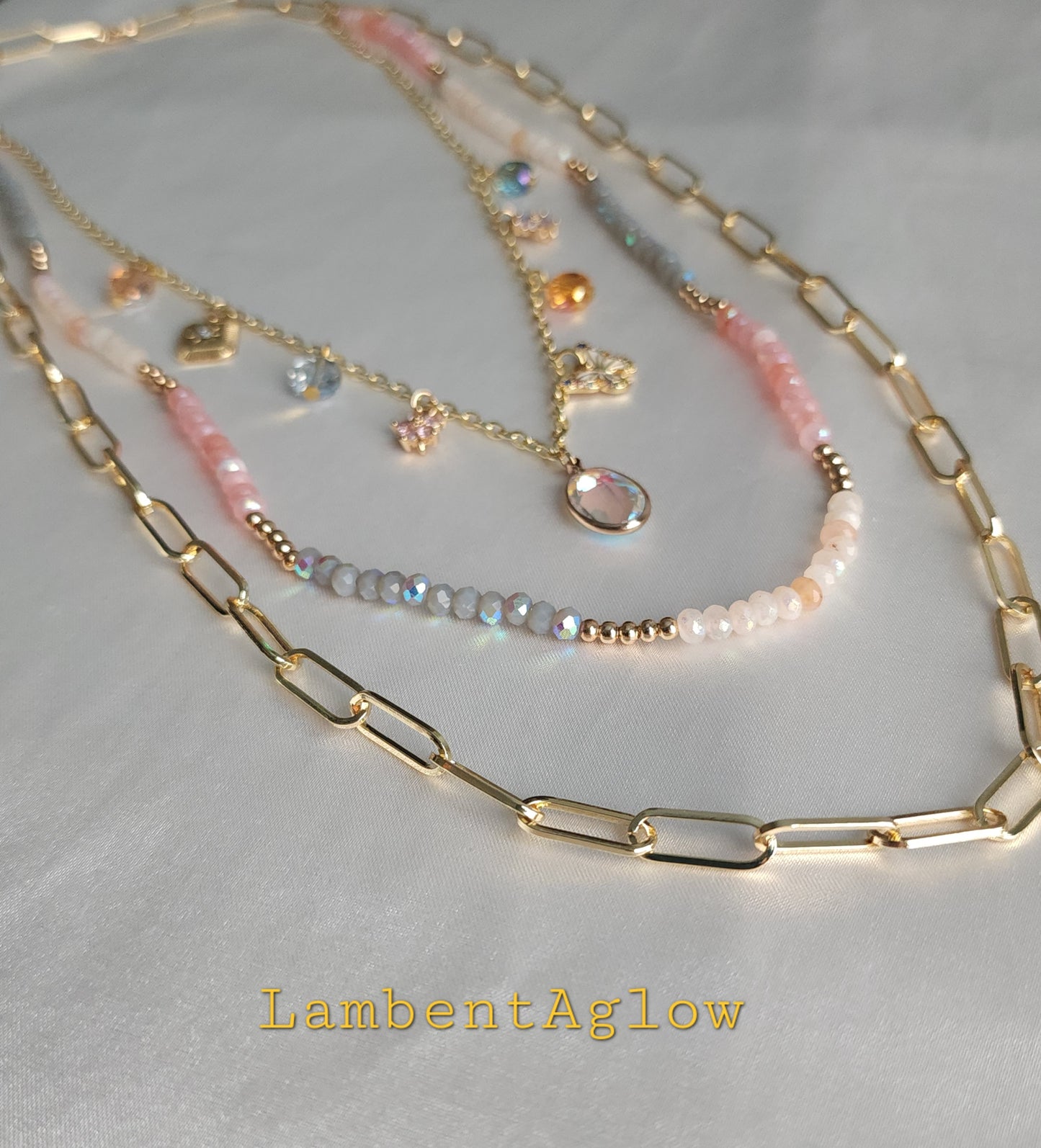 Opaline Mirage Charm Necklace