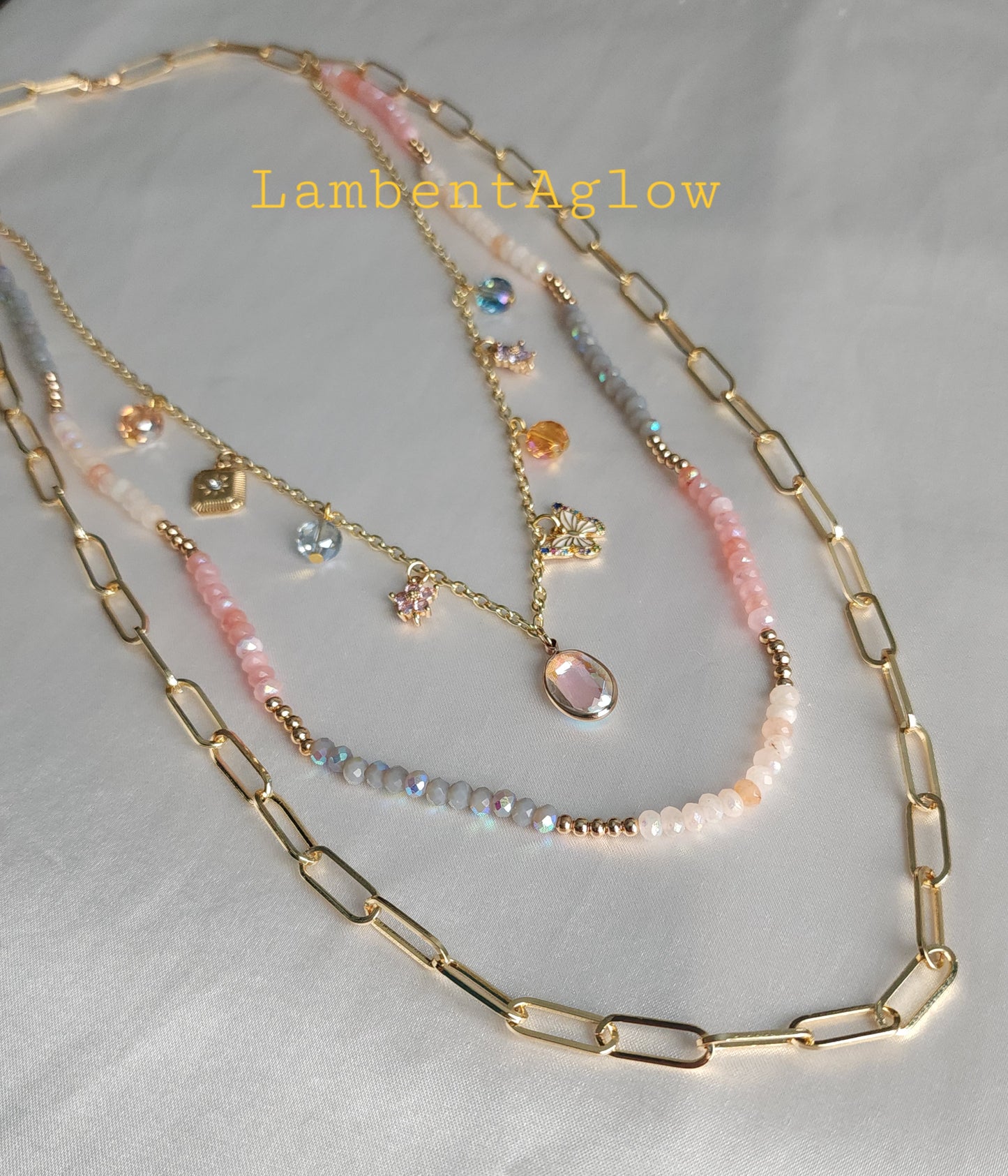 Opaline Mirage Charm Necklace