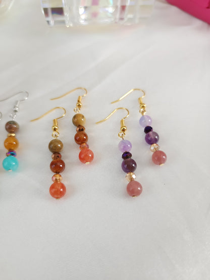 Natural Stone Earrings #73