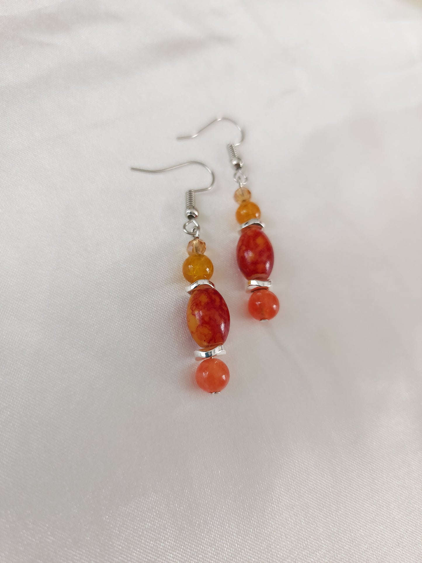 Silver Fire Orange Stone