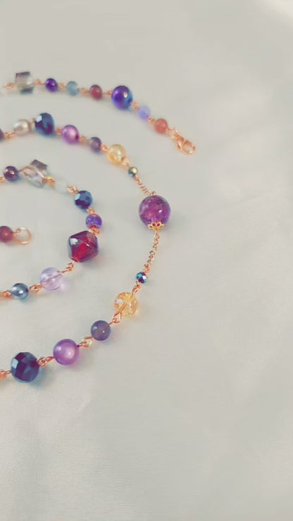 Floral Amethyst Necklace