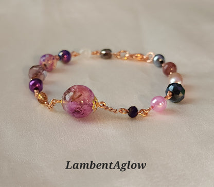 Floral Amethyst Bracelet