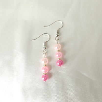 Pink Pearl Earrings