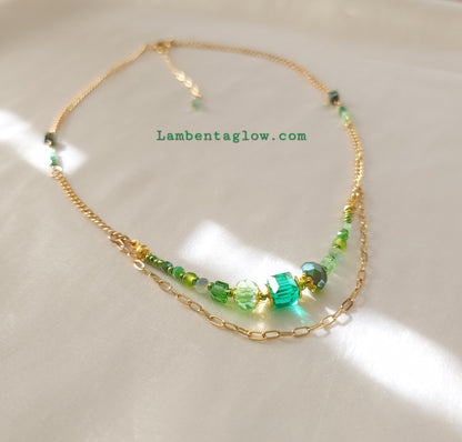 Green Emerald Necklace