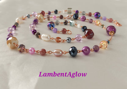 Floral Amethyst Necklace