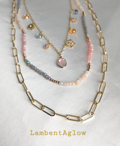 Opaline Mirage Charm Necklace
