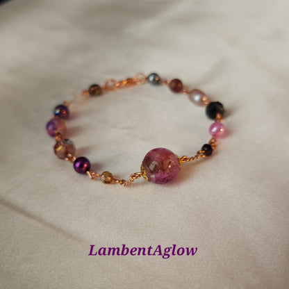 Floral Amethyst Bracelet