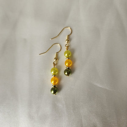 Green Pearl Earrings