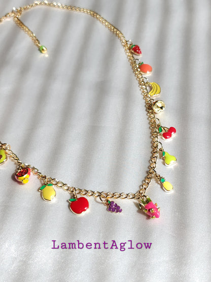 Fruit Charm Necklace