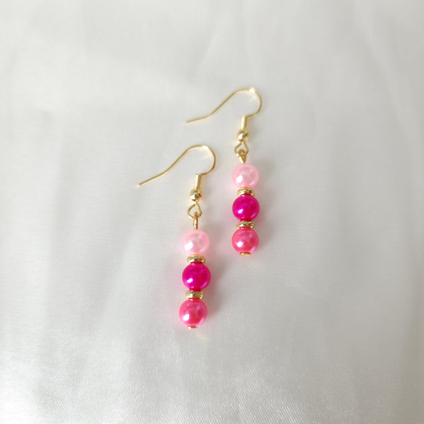 Pink Pearl Earrings