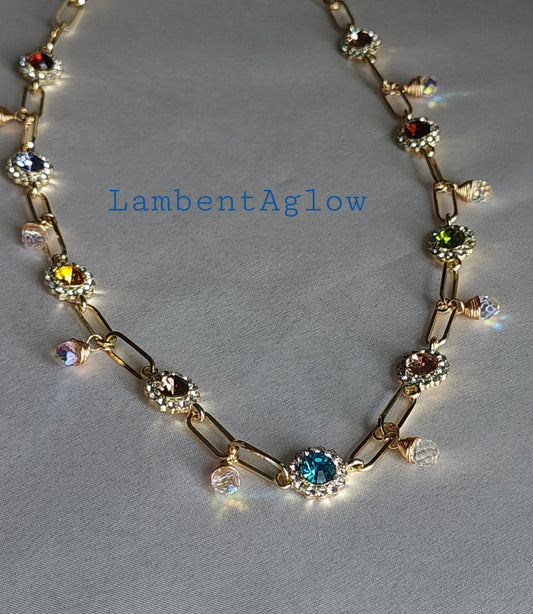Starlight Confetti Charm Necklace
