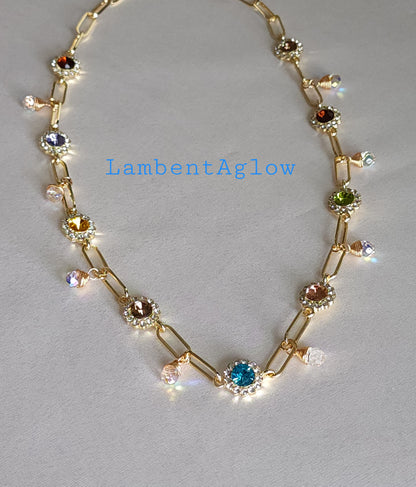 Starlight Confetti Charm Necklace