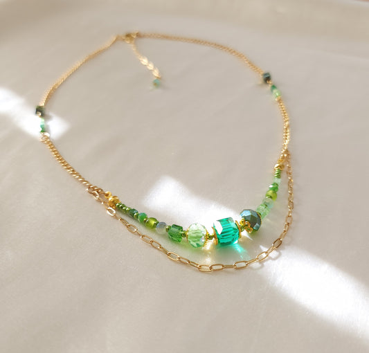 Green Emerald Necklace