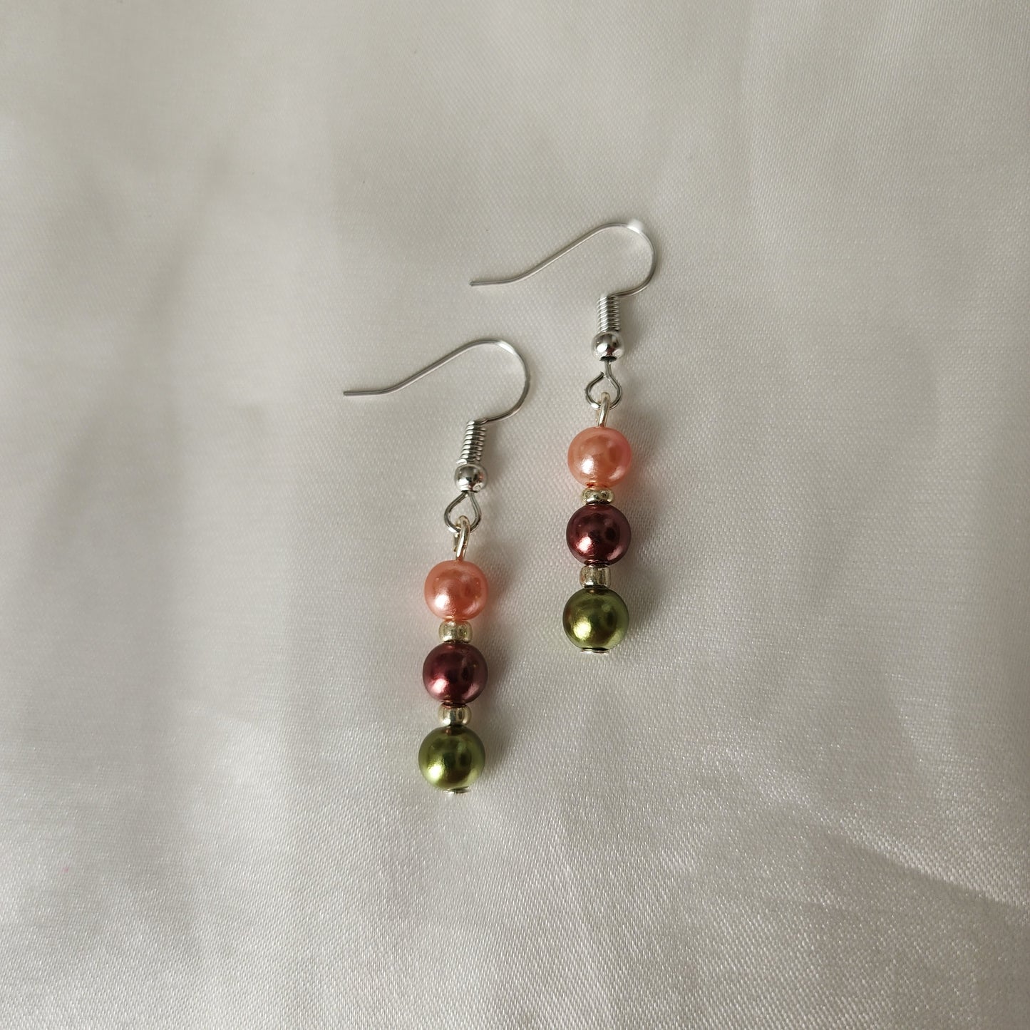 Green Pearl Earrings