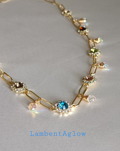 Starlight Confetti Charm Necklace