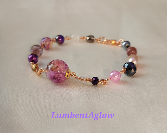 Floral Amethyst Bracelet