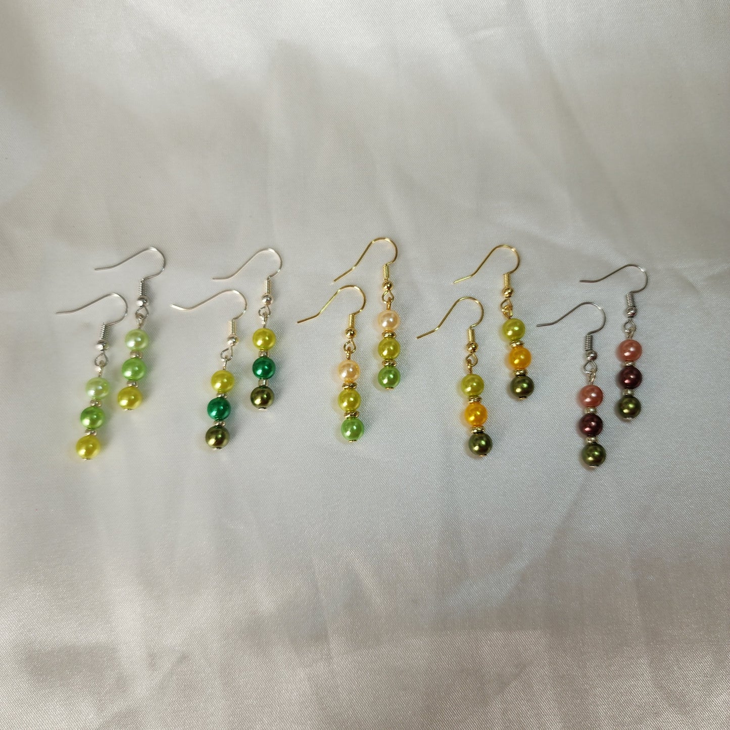 Green Pearl Earrings