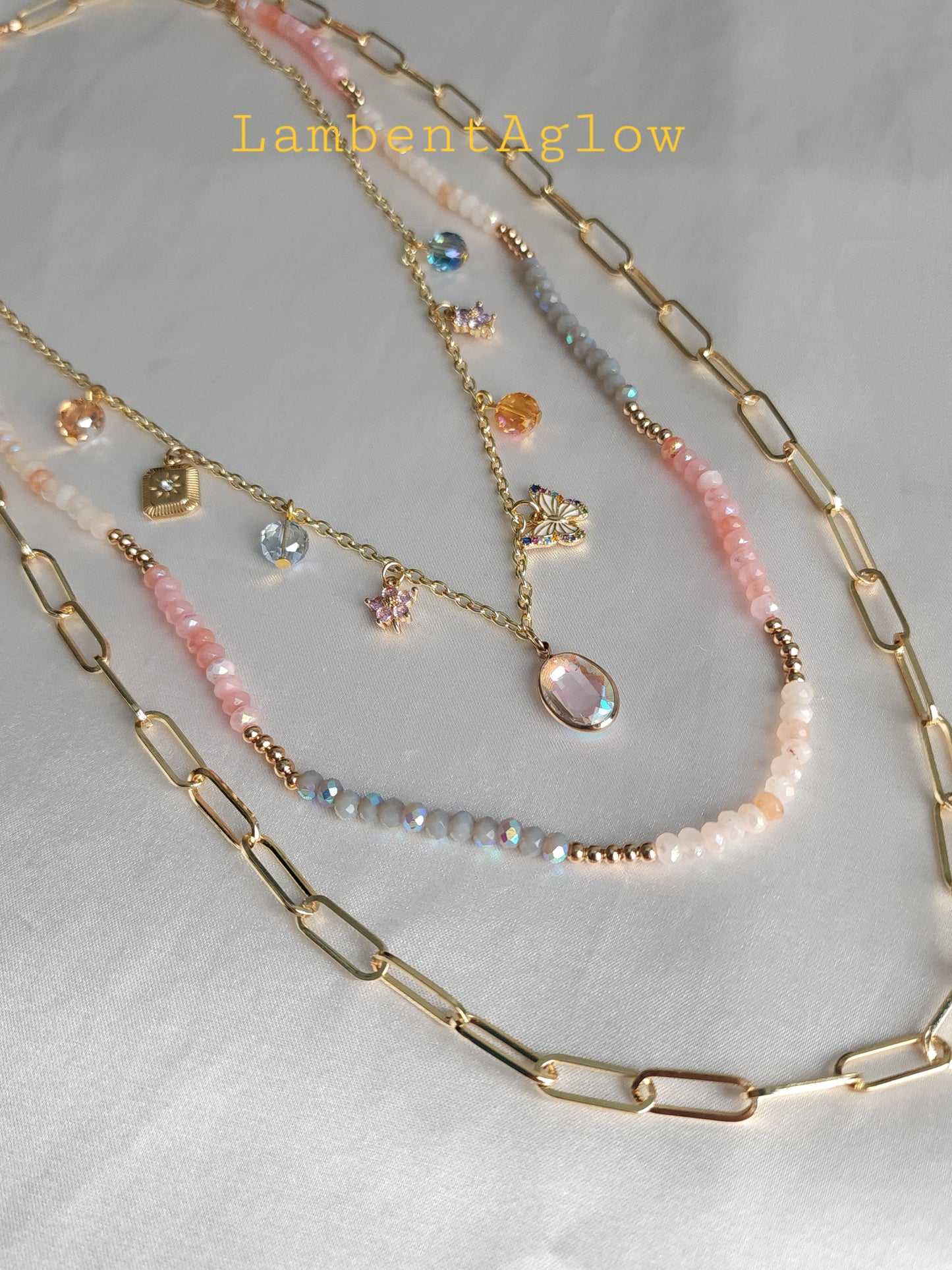 Opaline Mirage Charm Necklace