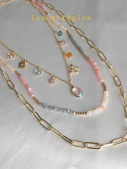 Opaline Mirage Charm Necklace
